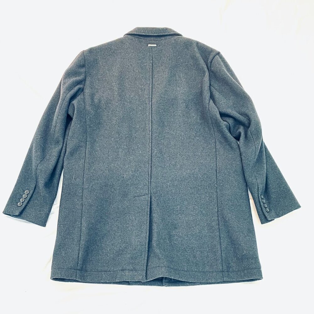 Michael Kors charcoal grey wool blend dress coat Mens Size XL classic luxury - Picture 10 of 14